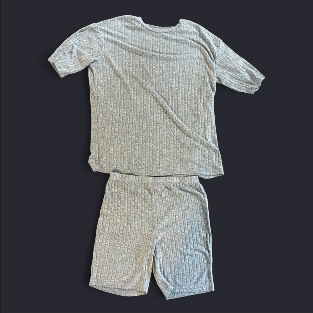 EKOUAER Heather Gray 2 Piece Set